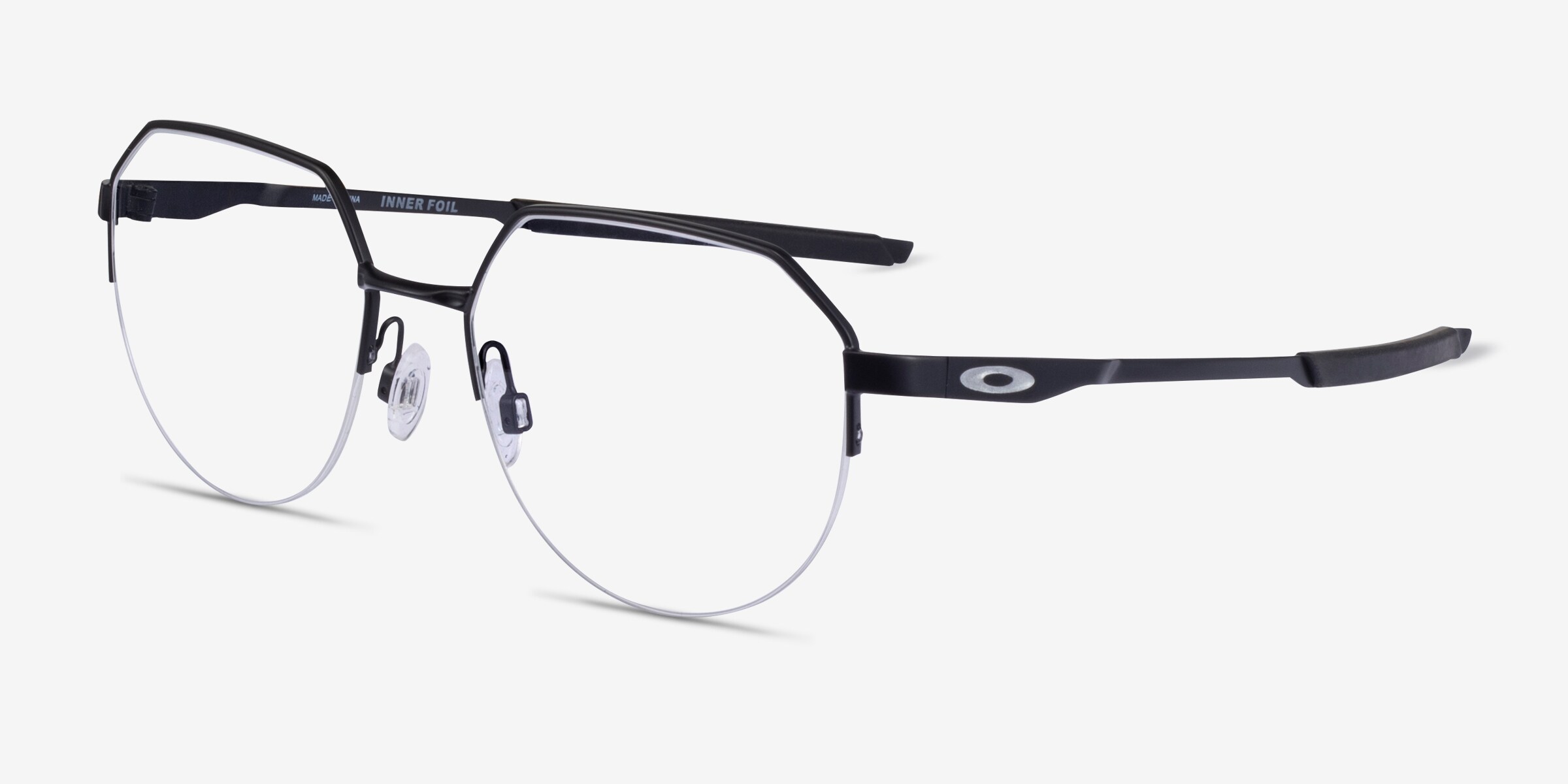 Oakley Inner Foil - Geometric Satin Black Frame Eyeglasses