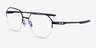 Oakley Inner Foil Satin Black MetalEyeglass Frames from EyeBuyDirect, Angle View