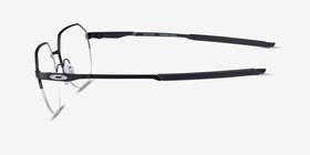 Oakley Inner Foil Satin Black Métal Montures de lunettes de vue d'EyeBuyDirect, Vue de Côté