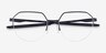 Oakley Inner Foil Satin Black MetalEyeglass Frames from EyeBuyDirect, Closed View