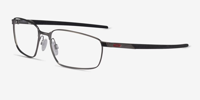 Oakley Extender Matte Gunmetal MetalEyeglass Frames from EyeBuyDirect, Angle View