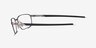 Oakley Extender Matte Gunmetal MetalEyeglass Frames from EyeBuyDirect, Side View