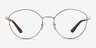 Vogue Eyewear VO4025 Brown Gold MetalEyeglass Frames from EyeBuyDirect, Front View