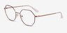 Vogue Eyewear VO4094 Purple Gold MetalEyeglass Frames from EyeBuyDirect, Angle View