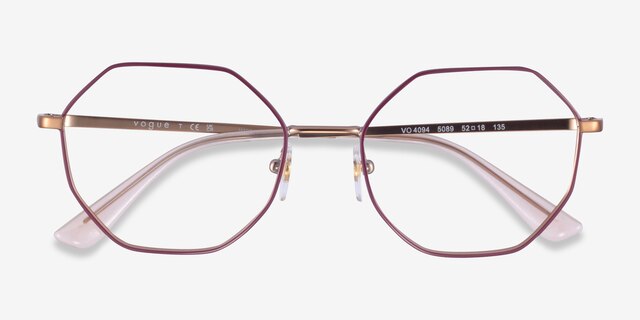 Vogue Eyewear VO4094 Purple Gold MetalEyeglass Frames from EyeBuyDirect, Closed View