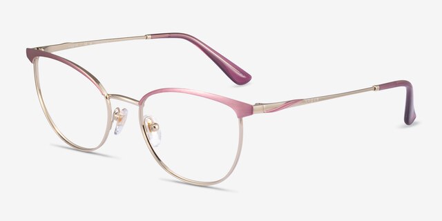 Vogue Eyewear VO4208 Purple Gold MetalEyeglass Frames from EyeBuyDirect, Angle View