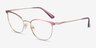 Vogue Eyewear VO4208 Purple Gold MetalEyeglass Frames from EyeBuyDirect, Angle View