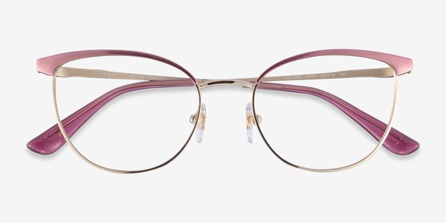 Vogue Eyewear VO4208 Purple Gold MetalEyeglass Frames from EyeBuyDirect, Closed View
