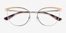 Vogue Eyewear VO4208 Silver Gold MetalEyeglass Frames from EyeBuyDirect, Closed View