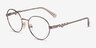 Vogue Eyewear VO4222 Pale Brown MetalEyeglass Frames from EyeBuyDirect, Angle View