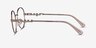 Vogue Eyewear VO4222 Pale Brown MetalEyeglass Frames from EyeBuyDirect, Side View