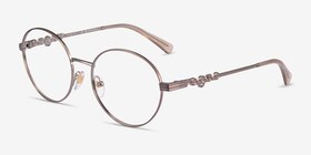 Vogue Eyewear VO4222 Light Brown Métal Montures de lunettes de vue d'EyeBuyDirect, Vue d'Angle