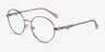 Vogue Eyewear VO4222 Light Brown MetalEyeglass Frames from EyeBuyDirect, Angle View