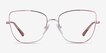 Vogue Eyewear VO4225 Pink Silver MetalEyeglass Frames from EyeBuyDirect, Front View