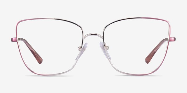 Vogue Eyewear VO4225 Pink Silver MetalEyeglass Frames from EyeBuyDirect, Front View