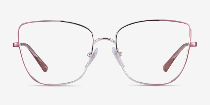 Vogue Eyewear VO4225 Pink Silver Metal Eyeglass Frames from EyeBuyDirect