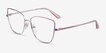Vogue Eyewear VO4225 Pink Silver MetalEyeglass Frames from EyeBuyDirect, Angle View