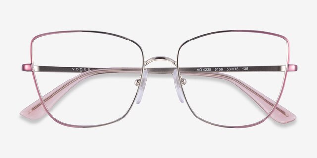 Vogue Eyewear VO4225 Pink Silver MetalEyeglass Frames from EyeBuyDirect, Closed View