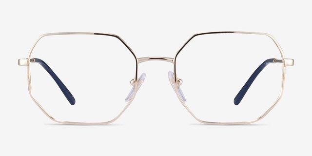 Vogue Eyewear VO4228 Gold MetalEyeglass Frames from EyeBuyDirect, Front View
