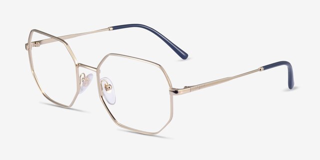 Vogue Eyewear VO4228 Gold MetalEyeglass Frames from EyeBuyDirect, Angle View