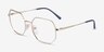 Vogue Eyewear VO4228 Gold MetalEyeglass Frames from EyeBuyDirect, Angle View
