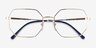 Vogue Eyewear VO4228 Gold MetalEyeglass Frames from EyeBuyDirect, Closed View