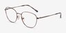 Vogue Eyewear VO4231 Light Brown MetalEyeglass Frames from EyeBuyDirect, Angle View