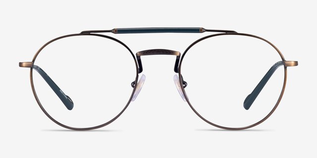 Vogue Eyewear VO4239 Brown Gunmetal MetalEyeglass Frames from EyeBuyDirect, Front View