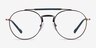 Vogue Eyewear VO4239 Brown Gunmetal MetalEyeglass Frames from EyeBuyDirect, Front View
