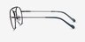 Vogue Eyewear VO4239 Brown Gunmetal MetalEyeglass Frames from EyeBuyDirect, Side View