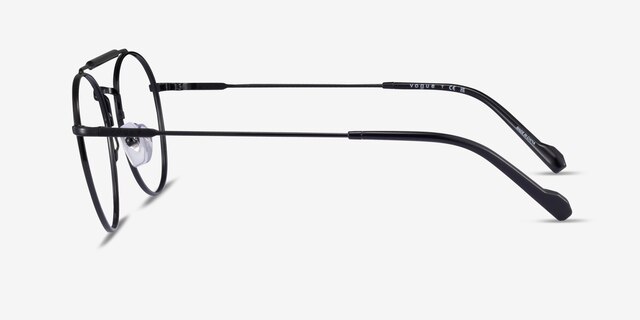 Vogue Eyewear VO4239 Shiny Black MetalEyeglass Frames from EyeBuyDirect, Side View