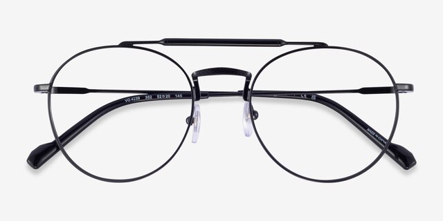 Vogue Eyewear VO4239 Shiny Black MetalEyeglass Frames from EyeBuyDirect, Closed View