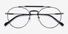 Vogue Eyewear VO4239 Shiny Black MetalEyeglass Frames from EyeBuyDirect, Closed View