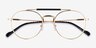 Vogue Eyewear VO4239 Gold Black MetalEyeglass Frames from EyeBuyDirect, Closed View