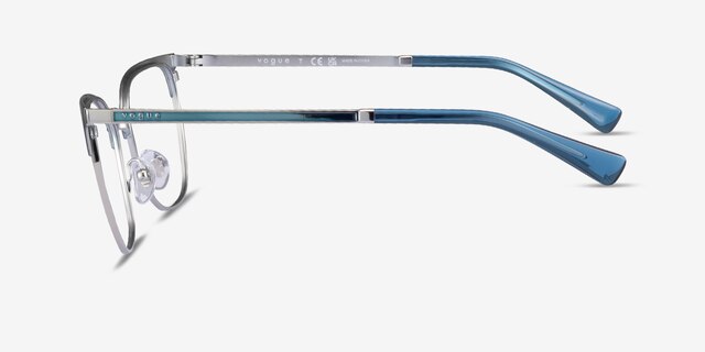 Vogue Eyewear VO4249 Blue Silver MetalEyeglass Frames from EyeBuyDirect, Side View