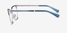 Vogue Eyewear VO4249 Blue Silver MetalEyeglass Frames from EyeBuyDirect, Side View