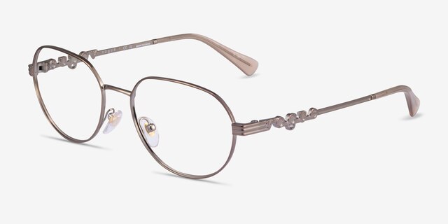 Vogue Eyewear VO4259 Light Brown MetalEyeglass Frames from EyeBuyDirect, Angle View