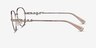 Vogue Eyewear VO4259 Light Brown MetalEyeglass Frames from EyeBuyDirect, Side View