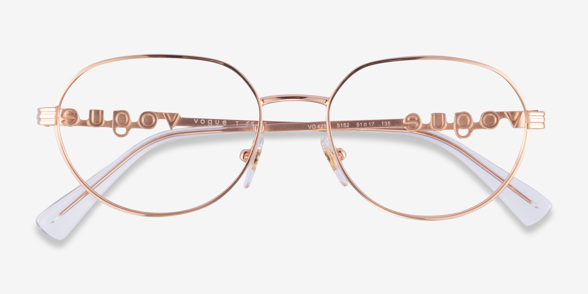 Vogue Eyewear VO4259 - Oval Rose Gold Frame Glasses For Women ...