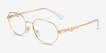 Vogue Eyewear VO4259 Gold MetalEyeglass Frames from EyeBuyDirect, Angle View