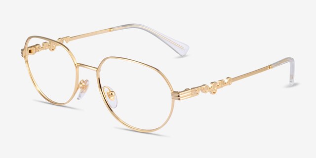 Vogue Eyewear VO4259 Gold MetalEyeglass Frames from EyeBuyDirect, Angle View