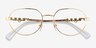 Vogue Eyewear VO4259 Gold MetalEyeglass Frames from EyeBuyDirect, Closed View
