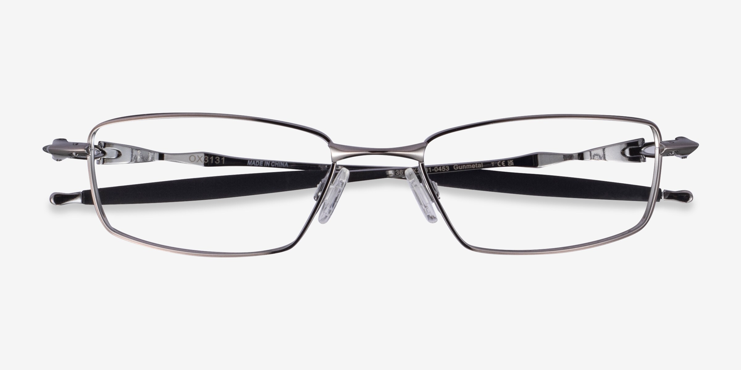 Oakley OX3131 - Rectangle Gunmetal Frame Eyeglasses | Eyebuydirect