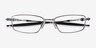 Oakley OX3131 Gunmetal MetalEyeglass Frames from EyeBuyDirect, Closed View