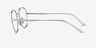 Ray-Ban RB3682V Silver MetalEyeglass Frames from EyeBuyDirect, Side View