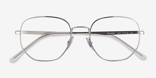 Ray-Ban RB3682V Silver MetalEyeglass Frames from EyeBuyDirect, Closed View