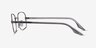 Ray-Ban RB3690V Gunmetal MetalEyeglass Frames from EyeBuyDirect, Side View
