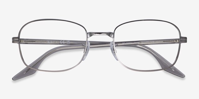 Ray-Ban RB3690V Gunmetal MetalEyeglass Frames from EyeBuyDirect, Closed View