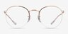 Ray-Ban RB3947V Round Gaze Rose Gold MetalEyeglass Frames from EyeBuyDirect, Front View