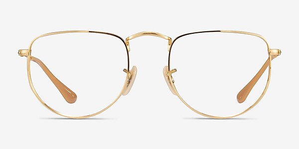 Ray-Ban RB3958V Elon Shiny Gold Métal Montures de lunettes de vue
